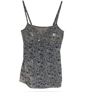 g:21 Sequinned printed tank top with adjustable straps size L/G
